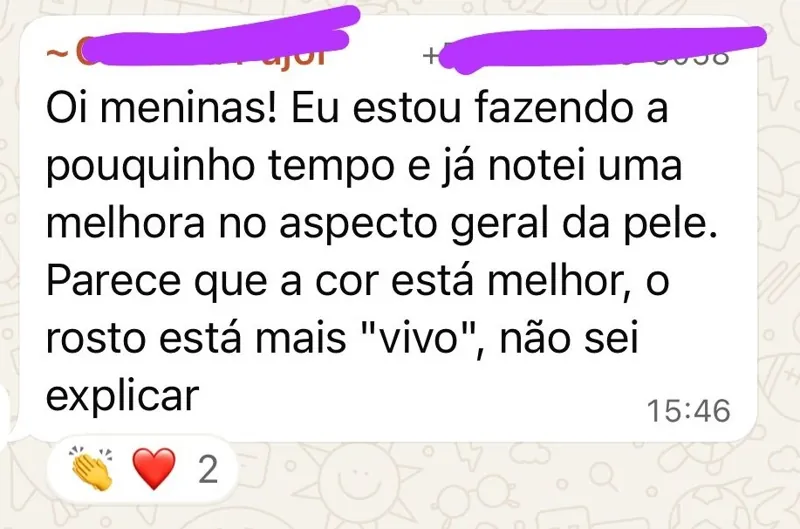 Depoimento de aluna